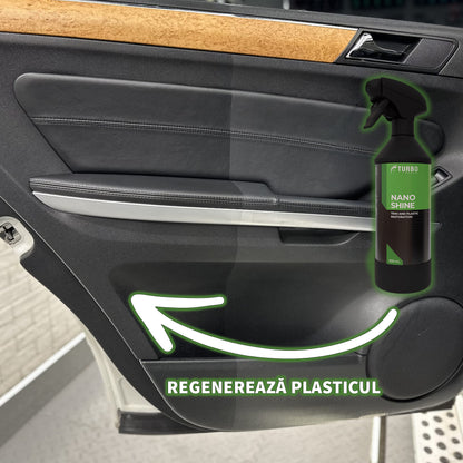 NANOSHINE - Restaurator plastice interioare, luciu bord, dressing plastice, Turbo Detail