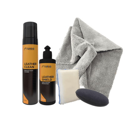 LEATHER CLEAN & PROTECT PACK, Pachet curatare si intretinere tapiterie din piele, protectie nano-ceramica, Turbo Detail